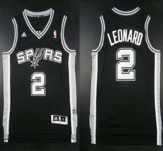 Revolution 30 Spurs #2 Kawhi Leonard Black Stitched NBA Jersey - Click Image to Close