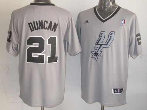 Spurs #21 Tim Duncan Grey 2013 Christmas Day Swingman Stitched NBA Jersey