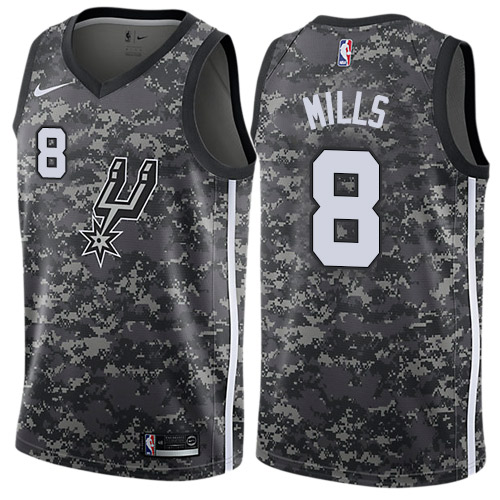 Spurs #8 Patty Mills Black Basketball Swingman City Edition 2018/19 Jersey