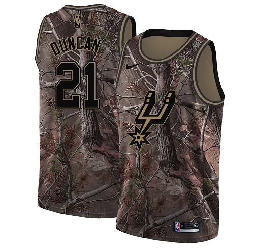 Nike Spurs #21 Tim Duncan Camo NBA Swingman Realtree Collection Jersey