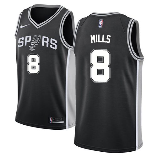 Nike Spurs #8 Patty Mills Black NBA Swingman Icon Edition Jersey - Click Image to Close