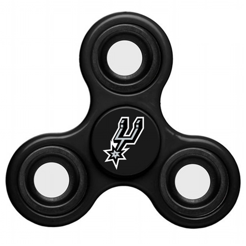 NBA San Antonio Spurs 3 Way Fidget Spinner C66 - Black