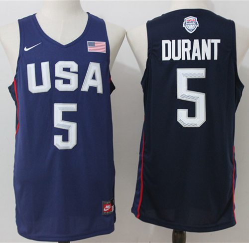 Nike Team USA #5 Kevin Durant Navy Blue 2016 Dream Team Stitched NBA Jersey - Click Image to Close