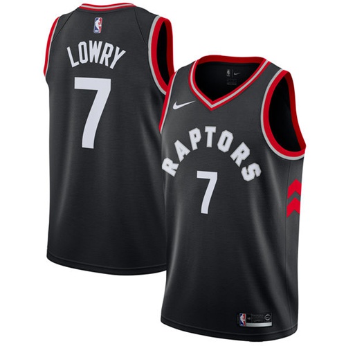 Nike Raptors #7 Kyle Lowry Black Statement Edition NBA Swingman Jersey