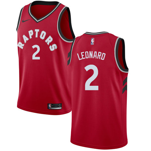 Nike Raptors #2 Kawhi Leonard Red NBA Swingman Icon Edition Jersey