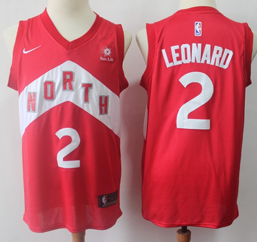 Raptors #2 Kawhi Leonard Red Basketball Swingman Earned Edition Jersey