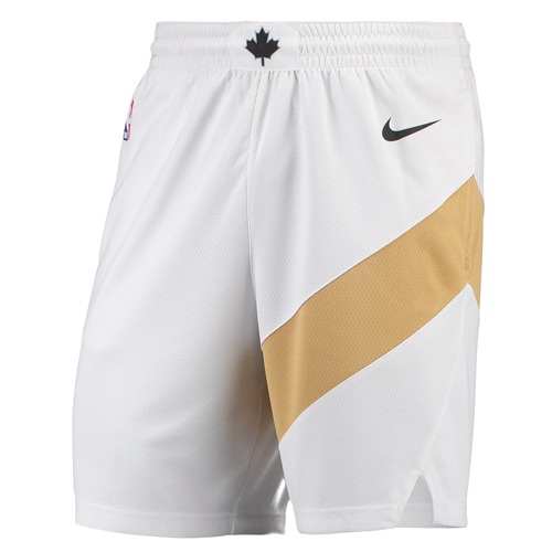 Men's Toronto Raptors White City Edition Swingman Performance Shorts