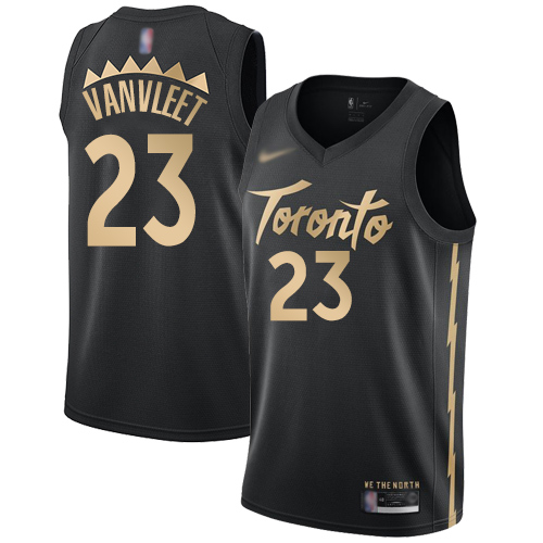 Raptors #23 Fred VanVleet Black Basketball Swingman City Edition 2019/20 Jersey - Click Image to Close