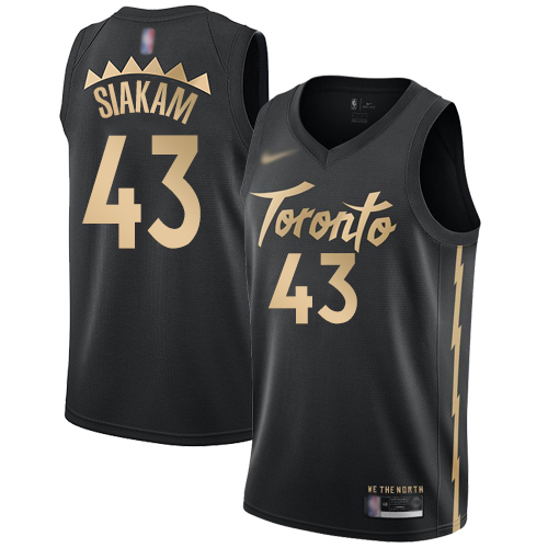 Raptors #43 Pascal Siakam Black Basketball Swingman City Edition 2019/20 Jersey