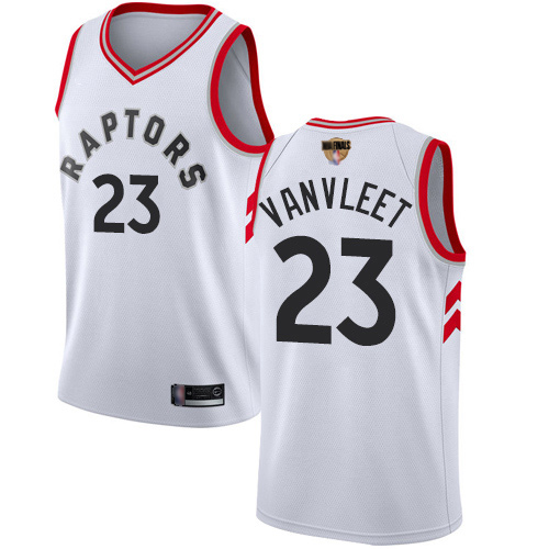 Raptors #23 Fred VanVleet White 2019 Finals Bound Basketball Swingman Association Edition Jersey - Click Image to Close