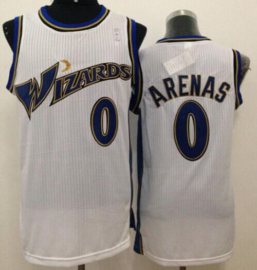 Revolution 30 Wizards #0 Gilbert Arenas White Stitched NBA Jersey