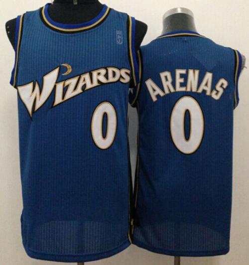 Revolution 30 Wizards #0 Gilbert Arenas Blue Stitched NBA Jersey