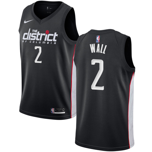 Nike Wizards #2 John Wall Black NBA Swingman City Edition 2018/19 Jersey