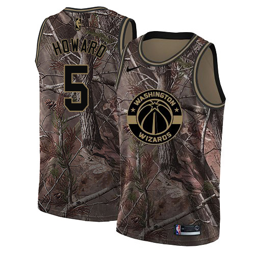 Nike Wizards #5 Juwan Howard Camo NBA Swingman Realtree Collection Jersey