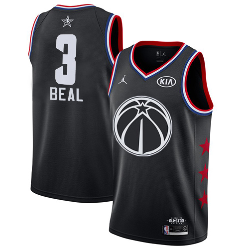 Wizards #3 Bradley Beal Black Basketball Jordan Swingman 2019 All-Star Game Jersey