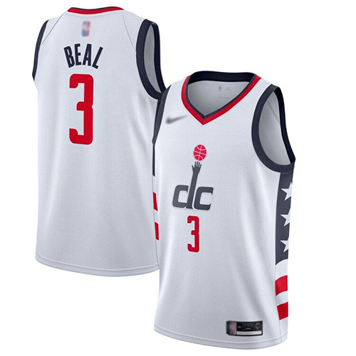 Wizards #3 Bradley Beal White Basketball Swingman City Edition 2019/20 Jersey