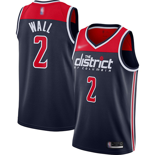 Wizards #2 John Wall Navy Blue Basketball Swingman Statement Edition 2019/2020 Jersey