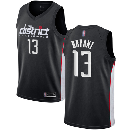 Wizards #13 Thomas Bryant Black Basketball Swingman City Edition 2018/19 Jersey