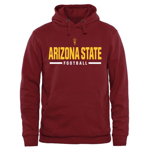 Arizona State Sun Devils Custom Sport Pullover Hoodie Maroon - Click Image to Close