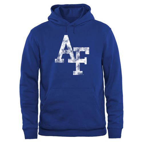 Air Force Falcons Big & Tall Classic Primary Pullover Hoodie Royal - Click Image to Close