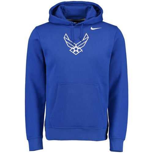 Air Force Falcons Nike Big Logo Fleece Hoodie Royal - Click Image to Close