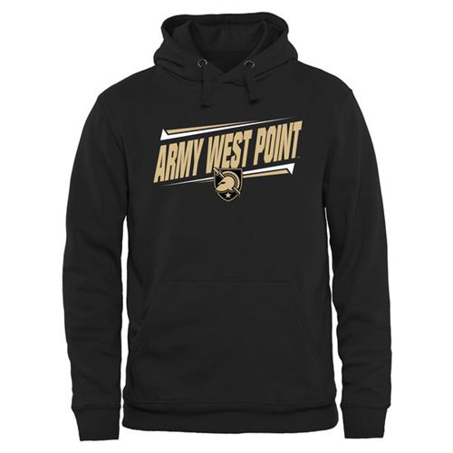 Army Black Knights Double Bar Pullover Hoodie Black - Click Image to Close