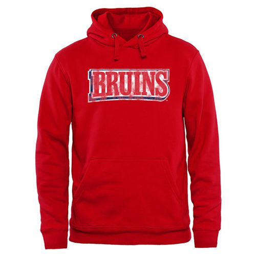 Belmont Bruins Classic Wordmark Pullover Hoodie Red - Click Image to Close