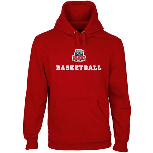 Belmont Bruins Custom Sport Logo Applique Pullover Hoodie Red - Click Image to Close