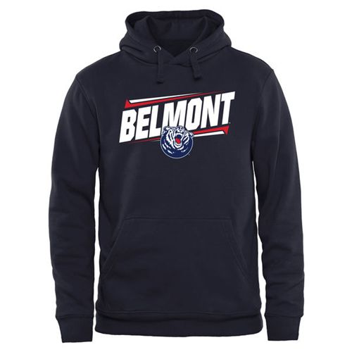 Belmont Bruins Double Bar Pullover Hoodie Navy