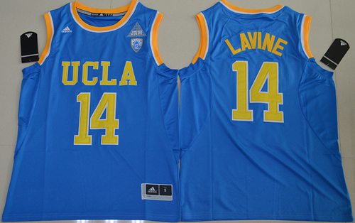 Bruins #14 Zach LaVine Blue Basketball Stitched NCAA Jersey