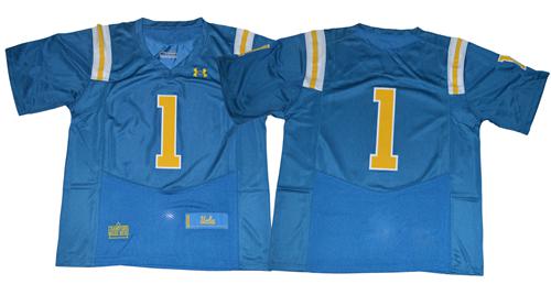 Bruins No.1 Fans Blue Under Armour Premier Stitched NCAA Jersey