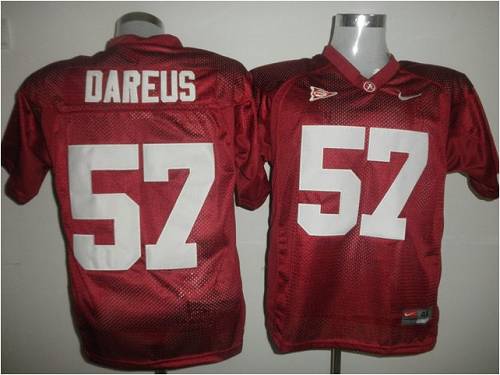 Crimson Tide #57 Marcell Dareus Red Stitched NCAA Jersey