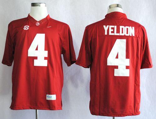 Crimson Tide #4 T.J Yeldon Red Limited Stitched NCAA Jersey