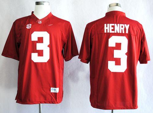 Crimson Tide #3 Derrick Henry Red Limited Stitched NCAA Jersey - Click Image to Close