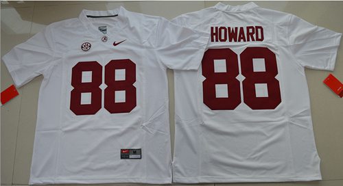 Crimson Tide #88 O. J. Howard White Limited Stitched NCAA Jersey