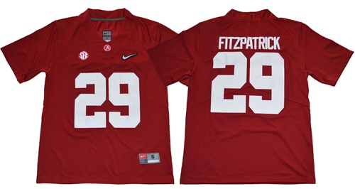 Nike Crimson Tide #29 Minkah Fitzpatrick Red Limited Stitched NCAA Jersey