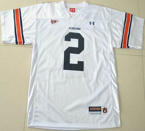 2012 New Tigers #2 Newton White Stitched NCAA Jersey - Click Image to Close