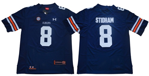 Tigers #8 Jarrett Stidham Blue Limited Stitched NCAA Jersey