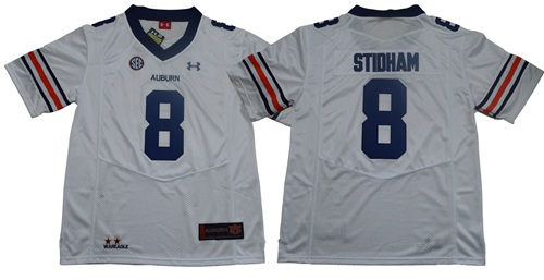 Tigers #8 Jarrett Stidham White Limited Stitched NCAA Jersey