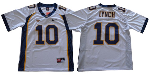 Golden Bears #10 Marshawn Lynch White Stitched NCAA Jersey