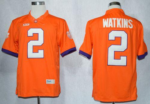 Tigers #2 Sammy Watkins Orange Limited Stitched NCAA Jersey - Click Image to Close