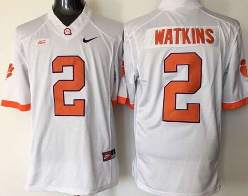 Tigers #2 Sammy Watkins White Limited Stitched NCAA Jersey - Click Image to Close