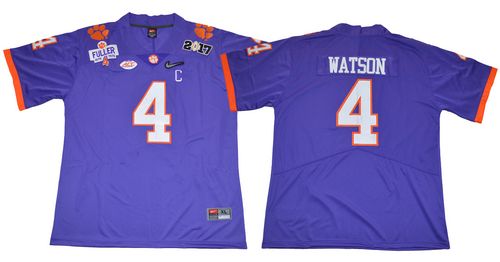 Tigers #4 Deshaun Watson Purple Diamond Quest Limited Stitched NCAA Jersey