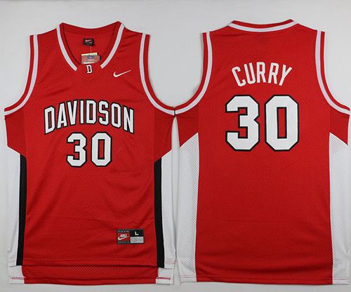 Wildcats #30 Stephen Curry Red Basketball Stitched NCAA Jersey