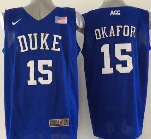 Blue Devils #15 Jahlil Okafor Royal Blue Basketball Elite Stitched NCAA Jersey