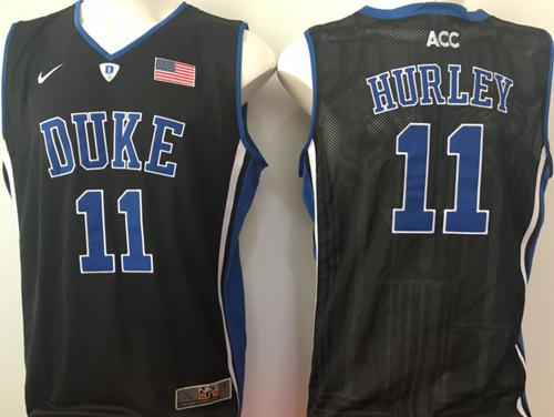 Blue Devils #11 Bobby Hurley Black Basketball Stitched NCAA Jersey