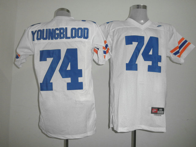 Gators #74 Jack Youngblood White Stitched NCAA Jersey