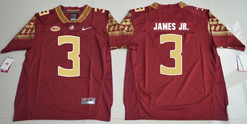 Seminoles #3 Derwin James Jr. Red Stitched NCAA Jersey