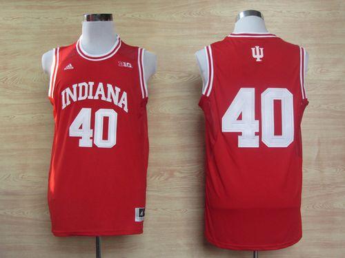 Hoosiers #40 Cody Zeller Red Basketball Stitched NCAA Jersey