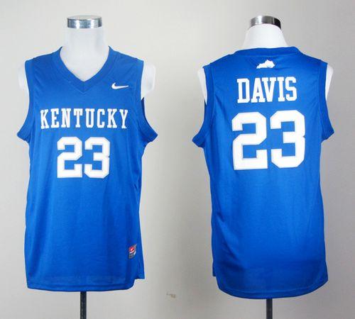 Wildcats #23 Anthony Davis Royal Blue Stitched NCAA Jersey - Click Image to Close